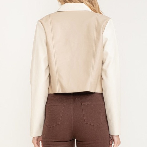 Neutral Colorblock Motojacket - Picture 4 of 7